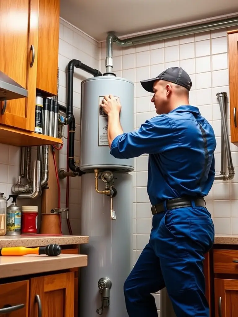 An electric water heater replacement in a family home in Torrevieja, demonstrating the seamless and quick replacement service offered.